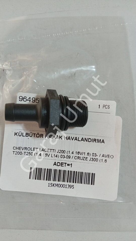Külbütör Kapak Havalandırma Valfi Cruze-Aveo-Lacetti 1.4 1.6 96495288