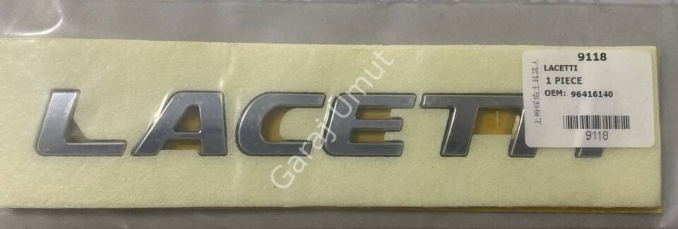 Bagaj Kapak Yazısı Lacetti 2003-2007 96416140