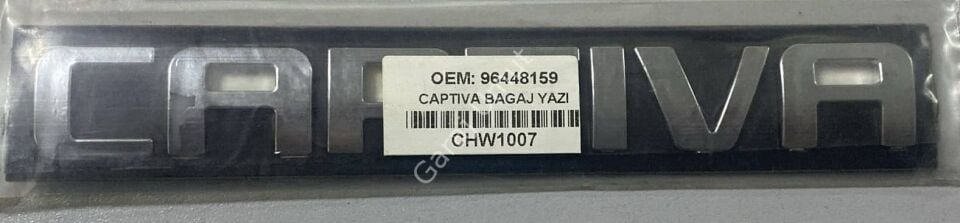 Bagaj Kapak Yazısı Captiva C100 C140 2007 Ve Sonrası 96448159