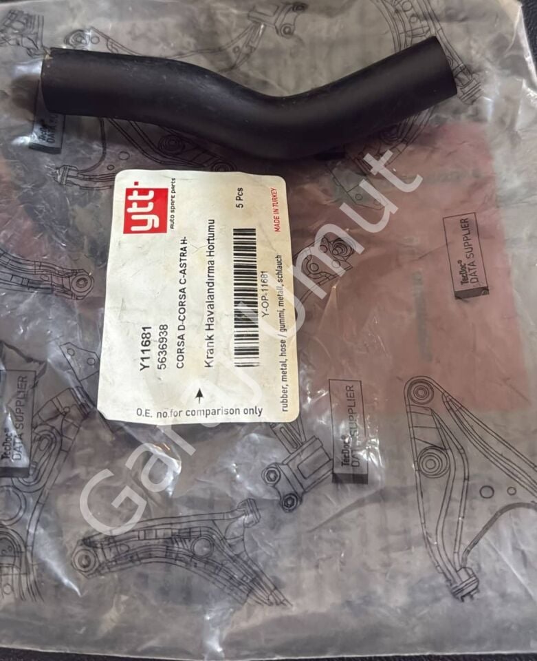 Yağ Havalandırma Hortumu Astra H J Corsa C D Agila B Tigra B 1.3 5636938