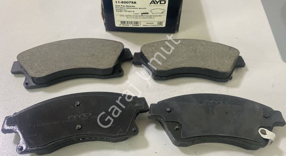Ön Fren Balatası Astra J Aveo Cruze 13412807 1605169