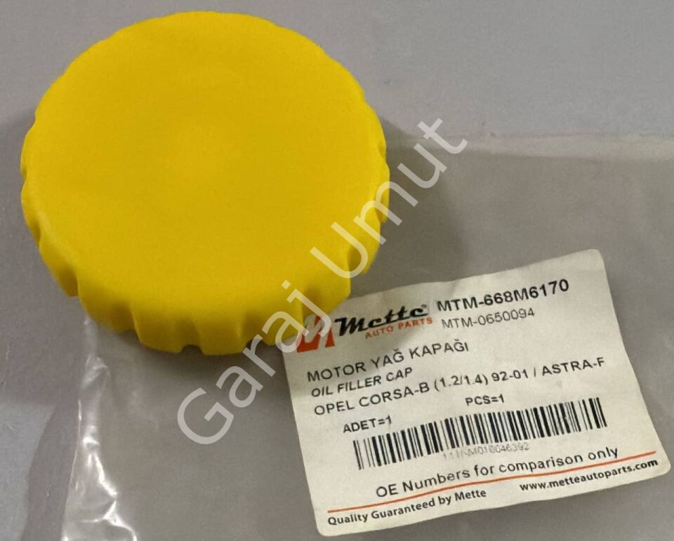 Motor Yağ Dolum Kapağı Vectra A Astra F Corsa B Ascona Calibra Frontera A Kadeet 1.4-1-6-1.8-2.0 650094